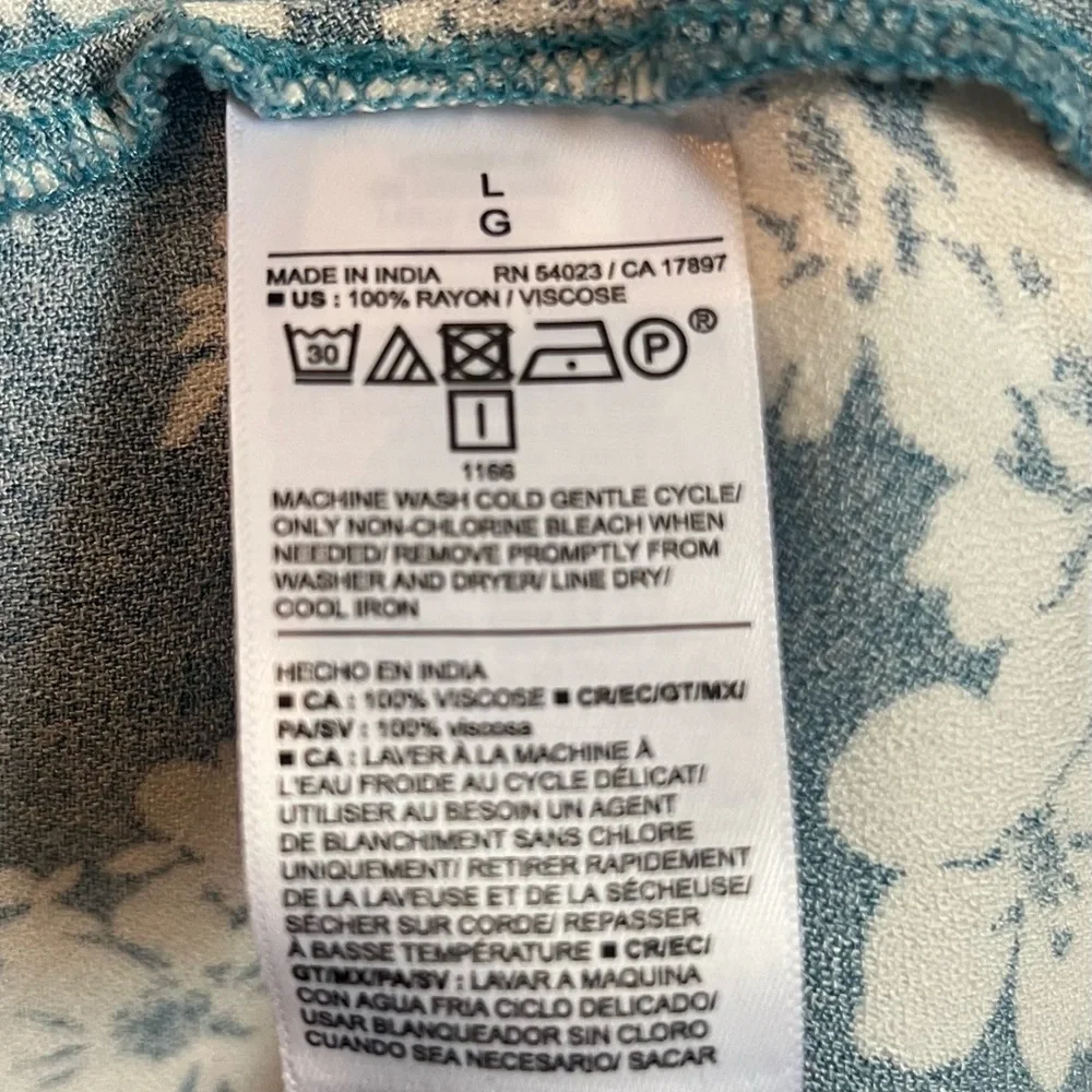 Old Navy Teal Floral Mini Dress - Picture 8 of 9